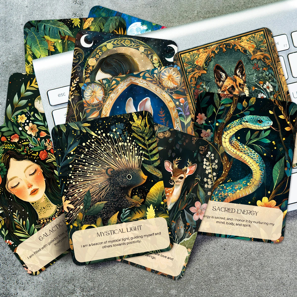 Tarot Esprit Animal — Cartes d'Affirmation