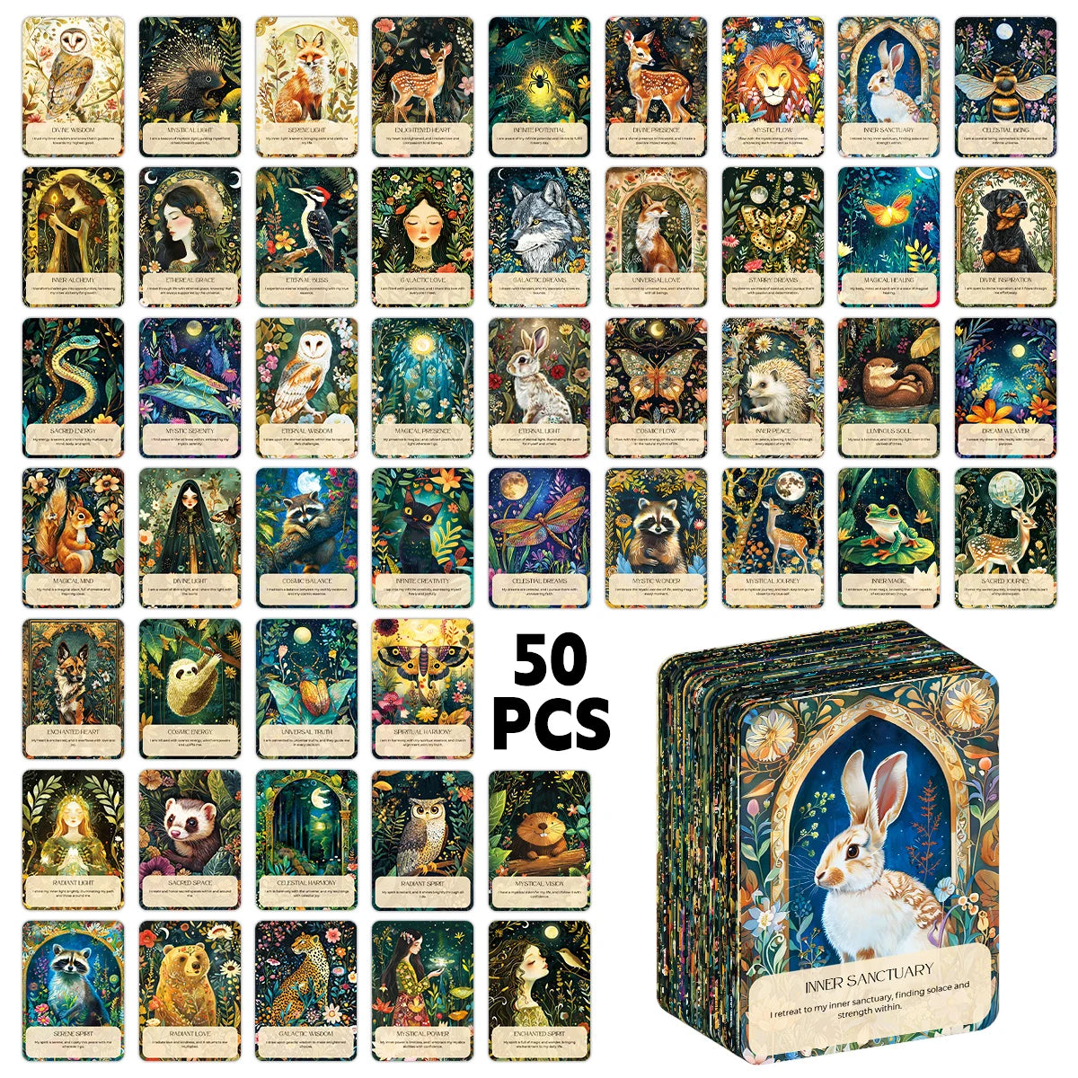 Tarot Esprit Animal — Cartes d'Affirmation