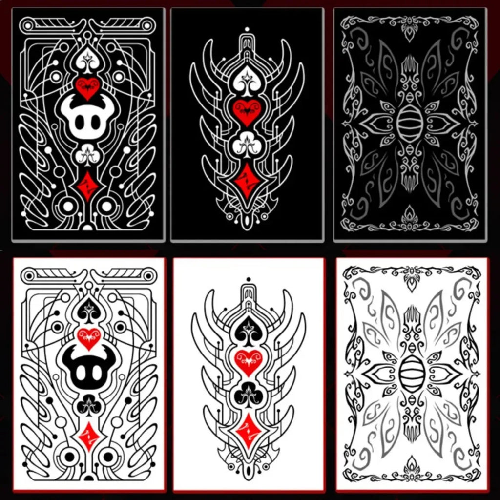 Jeu de Poker Chevalier — Édition Noir & Blanc