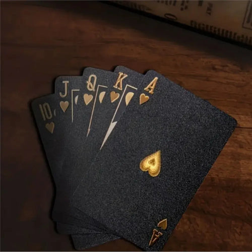Jeu de Poker Givré — Noir & Or