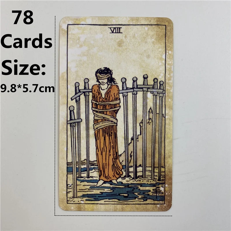 Tarot Vintage — Coffret Métal Doré