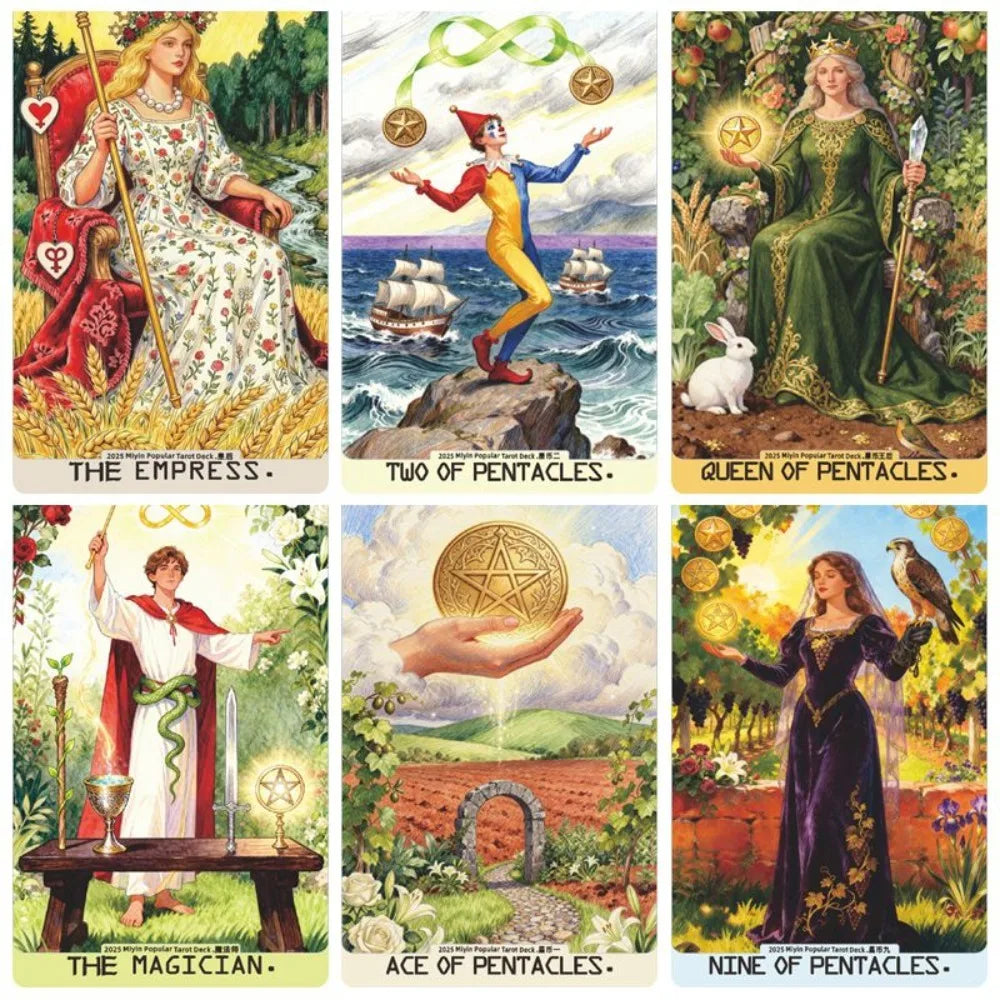 Tarot Illustration Artistique — Deck Peint