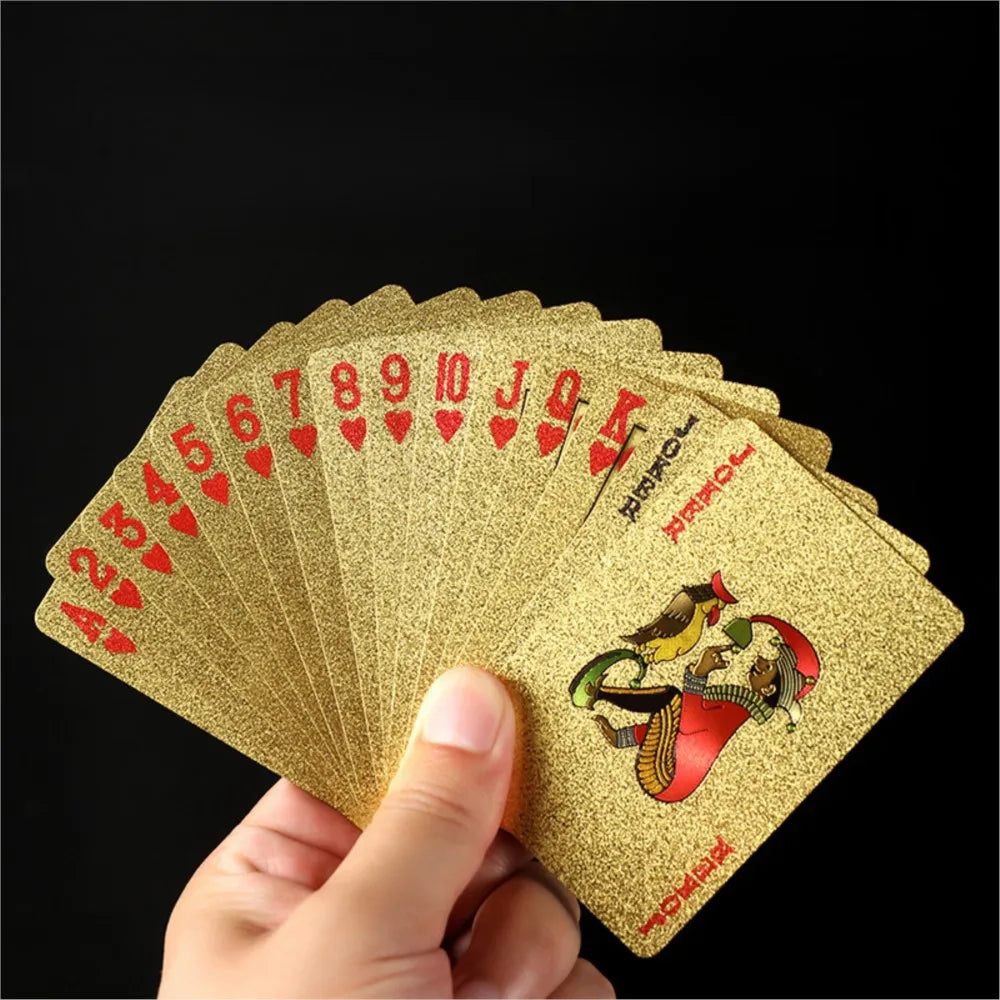 Jeu de Poker Givré — Noir & Or