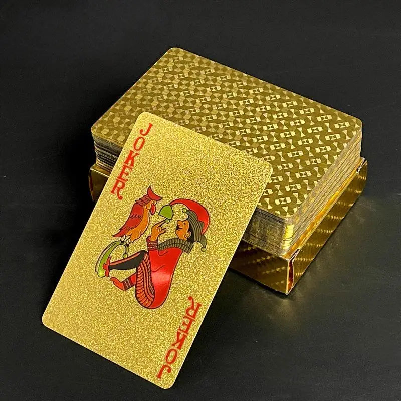 Jeu de Poker Givré — Noir & Or