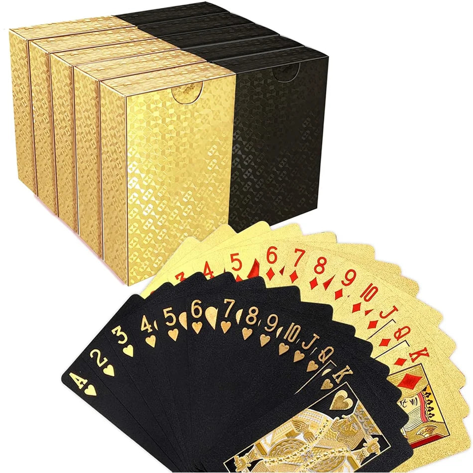 Jeu de Poker Givré — Noir & Or