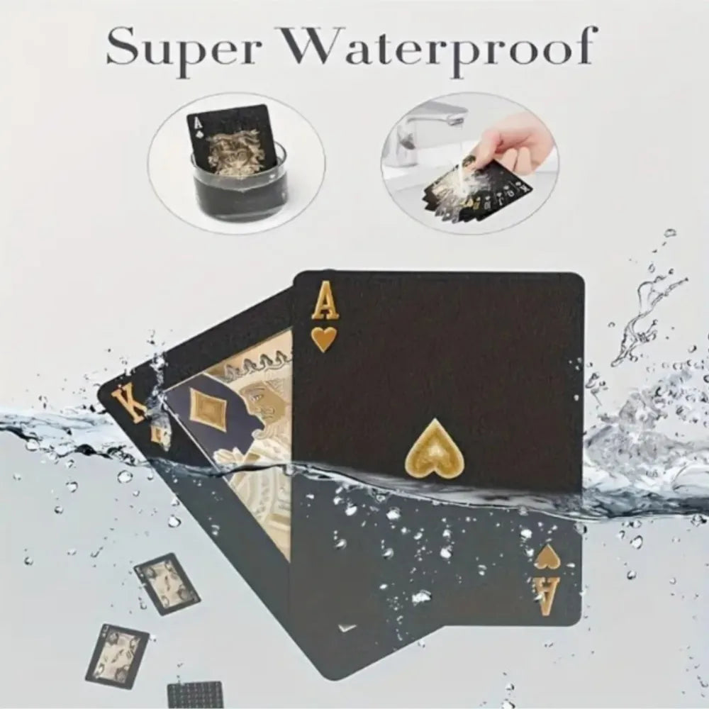 Jeu de Poker Givré — Noir & Or