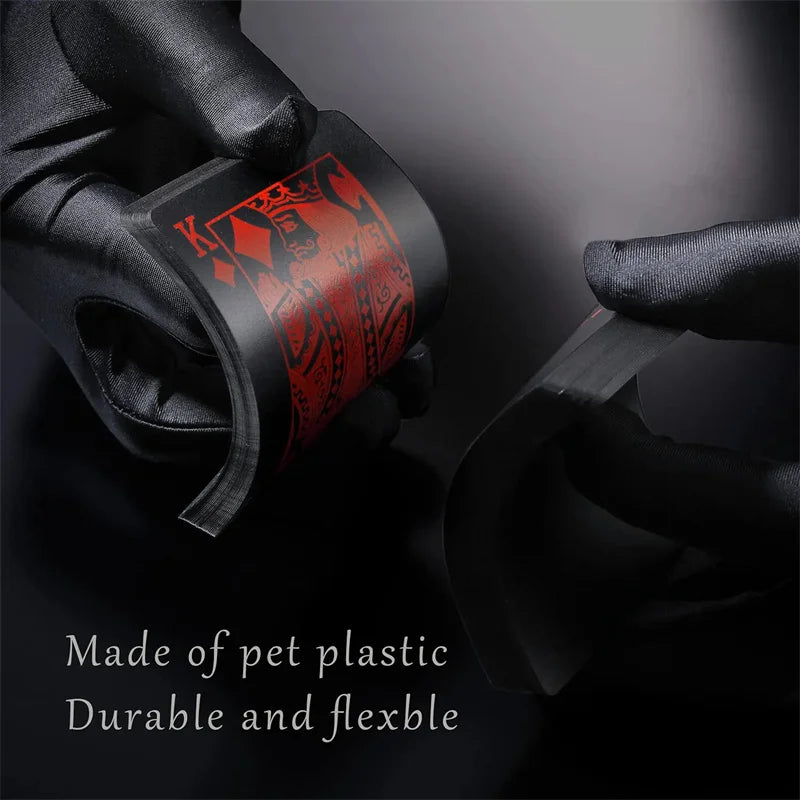 Jeu de Poker Waterproof — Finition Noir Doré