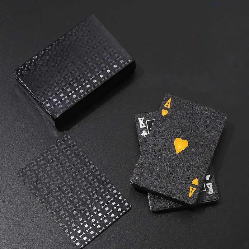 Jeu de Poker Givré — Noir & Or