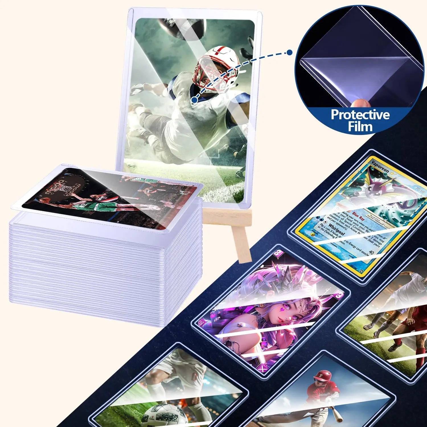 Pochettes de Protection Rigides pour Cartes