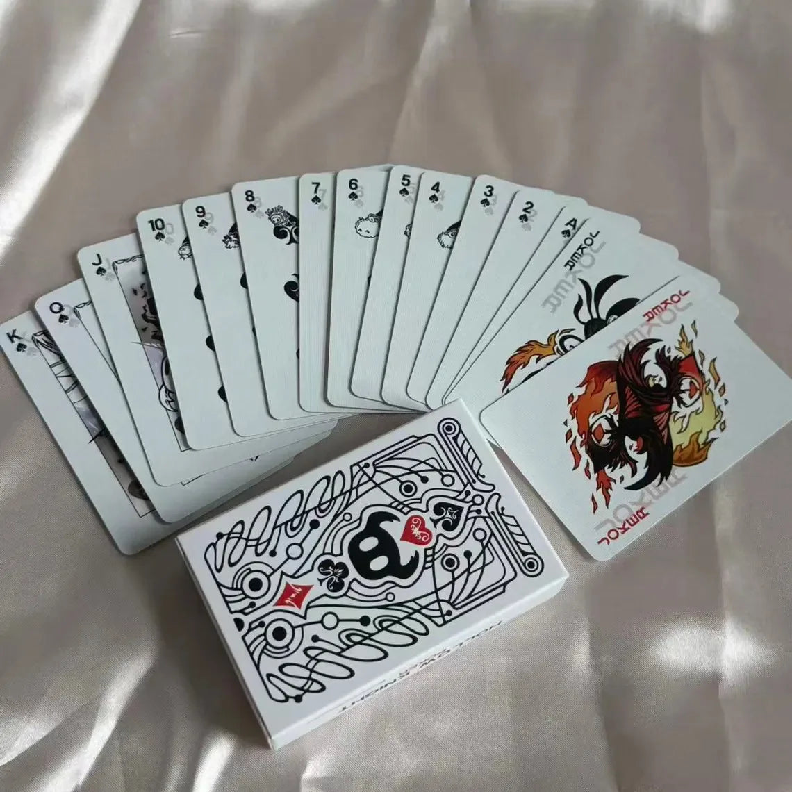 Jeu de Poker Chevalier — Édition Noir & Blanc
